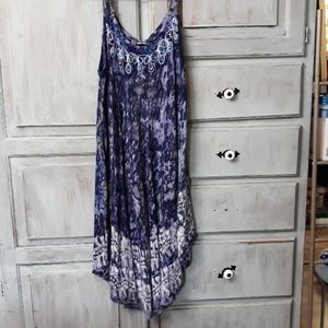 Tie dyed tank dress